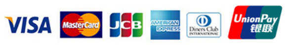 VISA Master JCB Amex Diners 銀聯